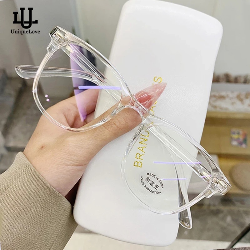 Monturas de gafas cuadradas para mujeres Tendencias Diseño lujoso Lentes  transparentes Gafas de gran tamaño Estilos de moda - Temu