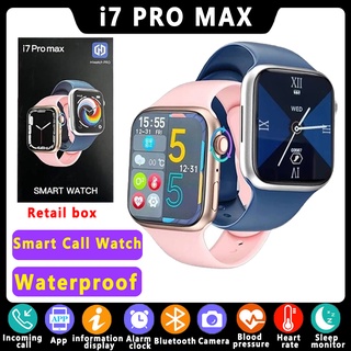 Reloj inteligente I7 Pro Max serie 7 para hombre y mujer, Llamadas, BT  carga inalámbrica, Moda de Mujer