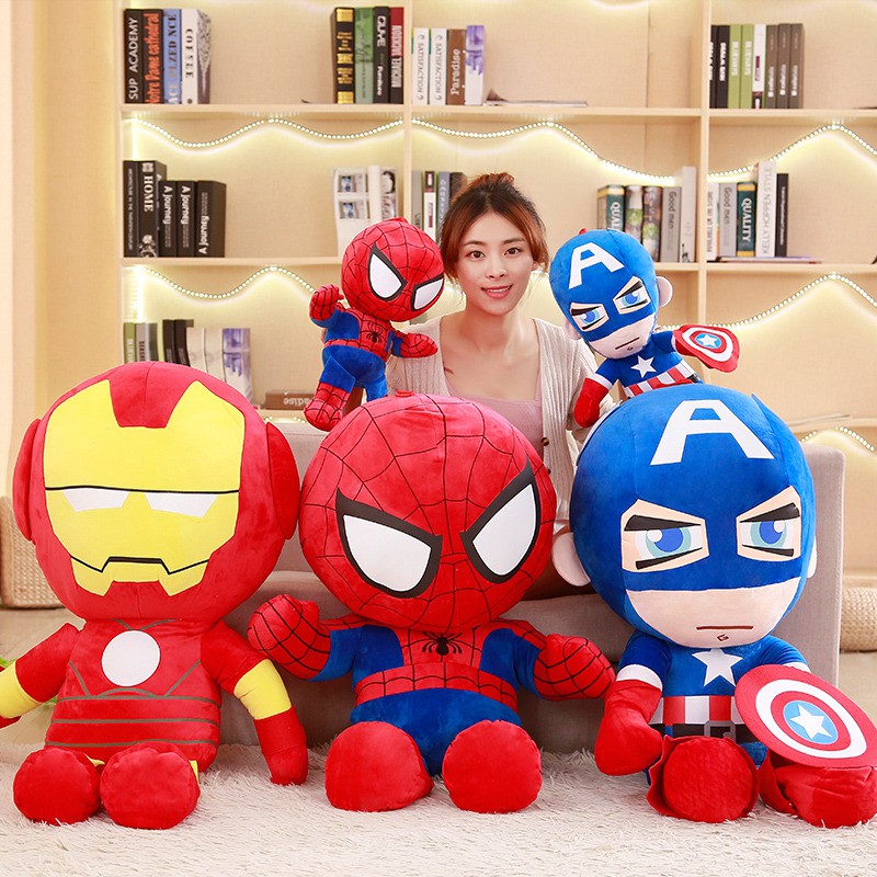 25cm Marvel Vengadores Suave Peluche Capitan America Iron Man Spiderman Juguetes De Munecas De Navidad Regalos Para Ninos Shopee Mexico