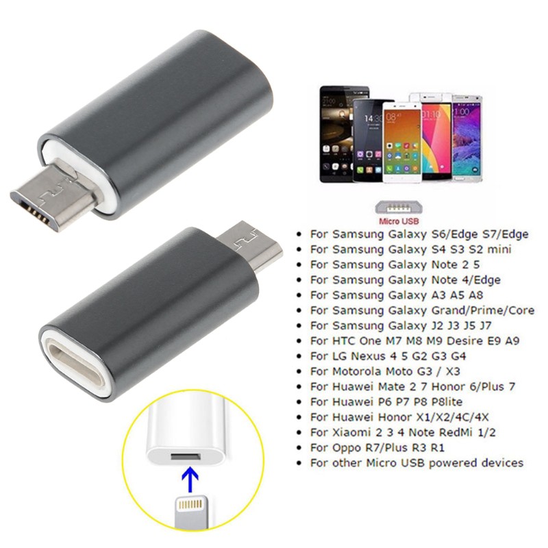 Ksmile® adaptador USB 2.0 de hembra a macho de 5 micro pines/micro USB  macho a USB hembra para Samusung S7 S6 Edge S4 S3 Android o smartphones y