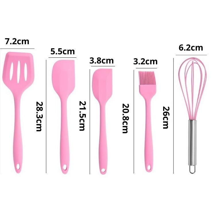 Juego Utensilios De Cocina Silicona Ideal Para Teflon