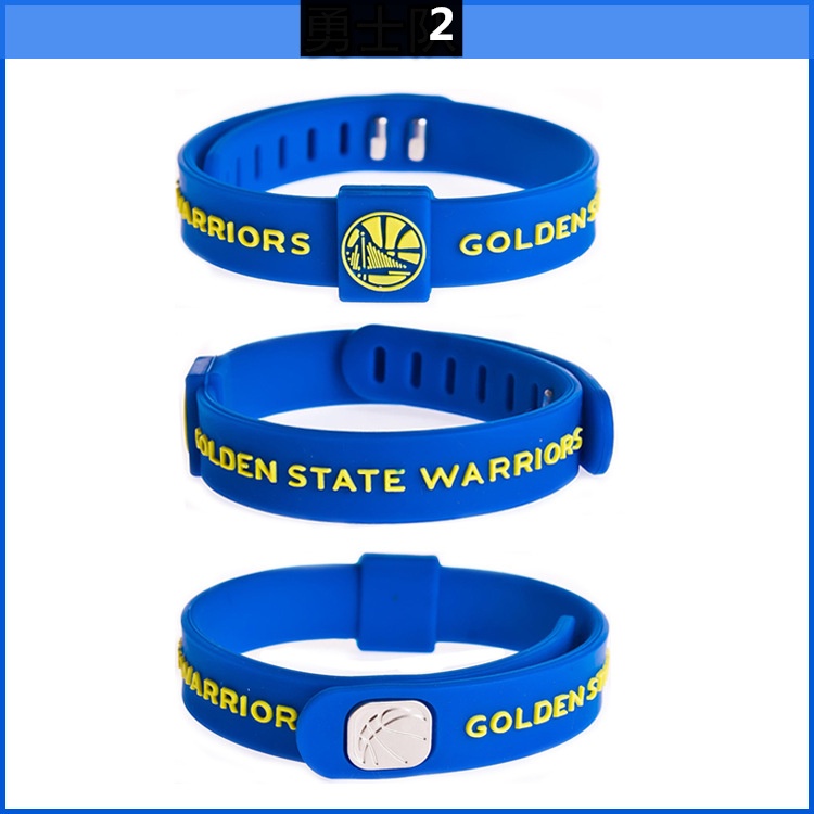 Pulsera NBA Baloncesto Silicona Ajustable Equipo Logo Warriors Estrella  Baller Band | Shopee México