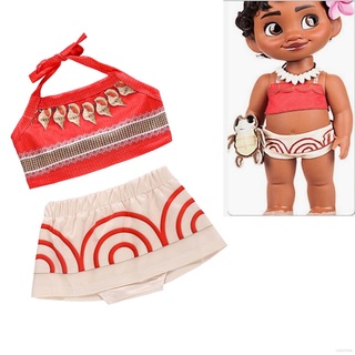  Disney Moana - Disfraz de disfraz para niñas de 3 a 8 años (7 a 8  años) : Ropa, Zapatos y Joyería