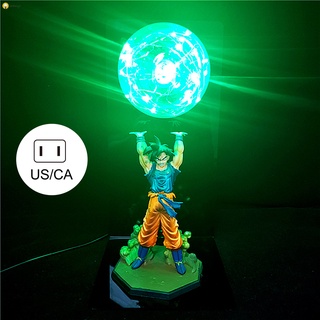 dragon ball lámpara goku fuerza bombas luminaria lámpara de escritorio  luces decorativas niños led luz de noche para dormitorio