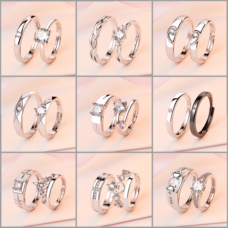 Modelos de anillos de plata para parejas new arrivals