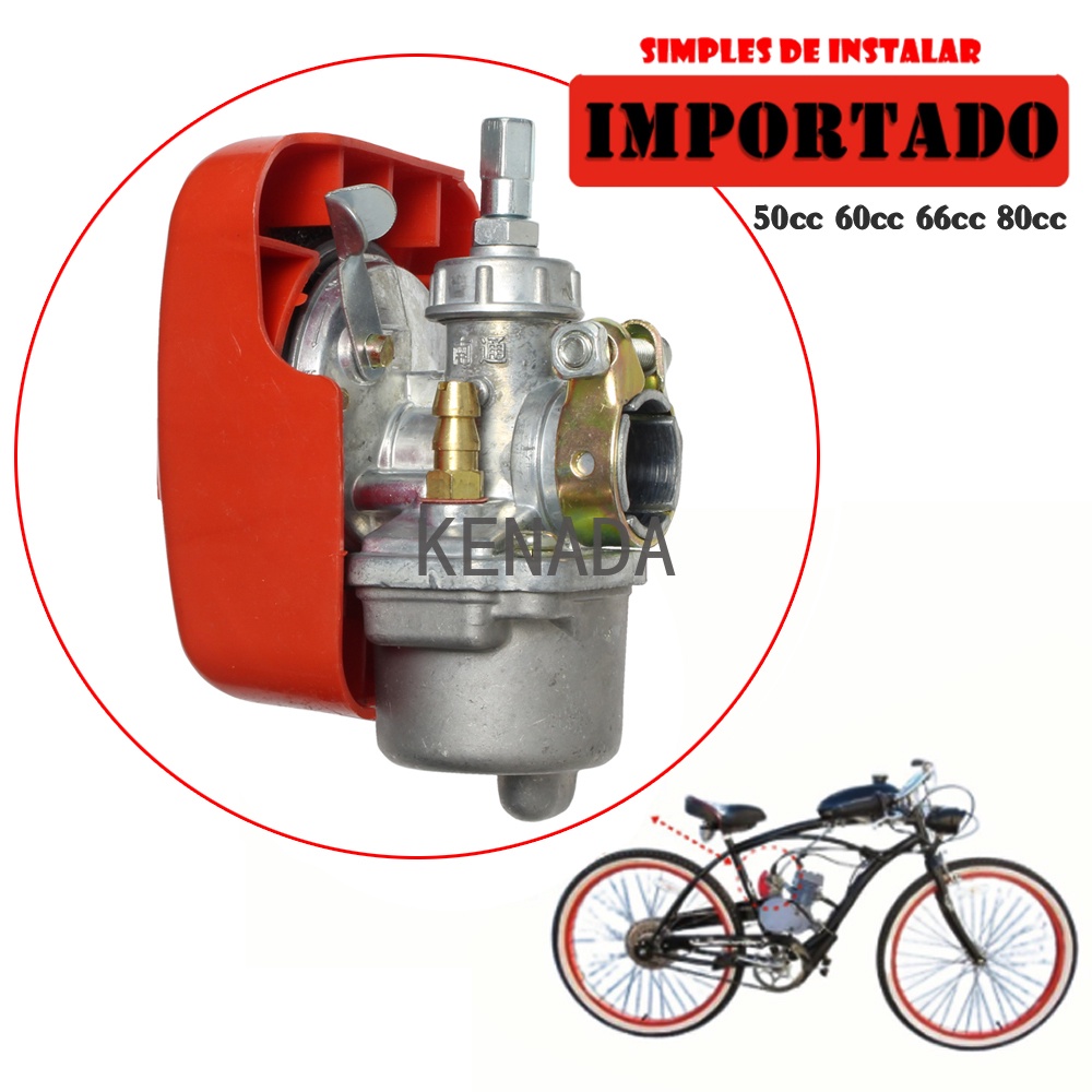 Carburador outlet bicimoto 80cc