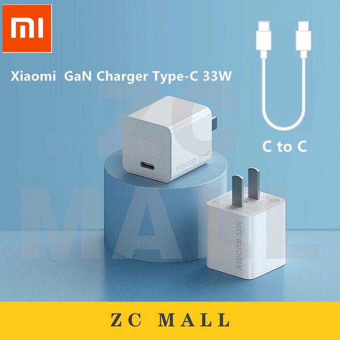 Xiaomi-cable De Carga Rápida Tipo C, Cargador Rápido Gan De 33w