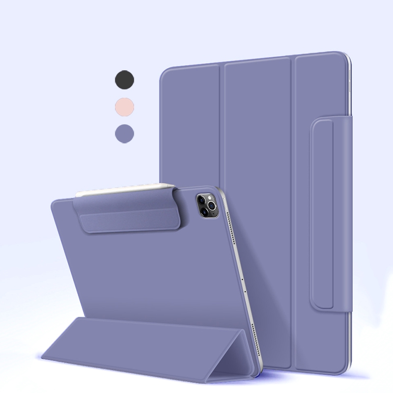 Funda Para iPad De Absorción Magnética Con Cierre Para Almacenamiento De Lápices , TriFold