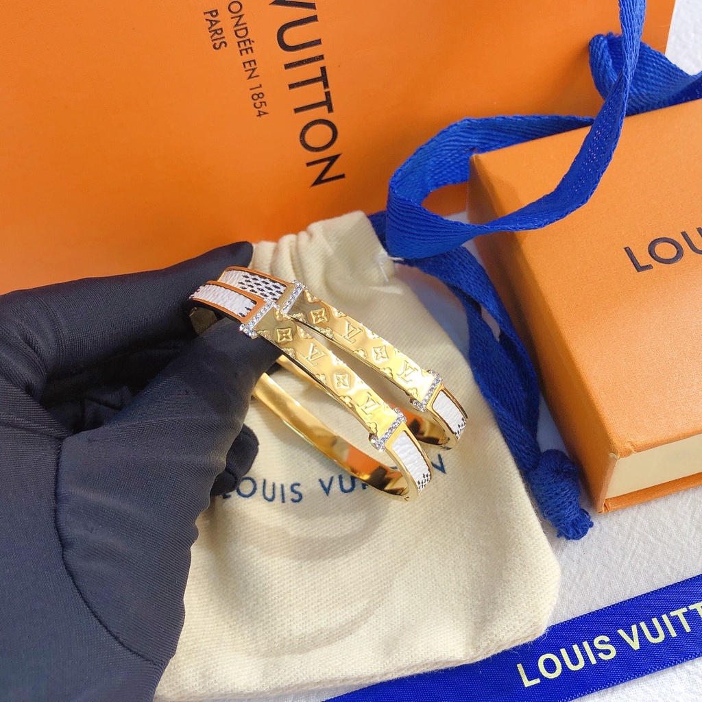 LV Louis Vuitton Pulsera Delicada Joyería Regalo De Lujo Hombre Mujer S190  LAFH