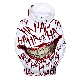 Famosa Haha Joker Sudaderas Hip Hop Para Hombre Con Capucha Peculiar Harajuku Jersey Peque as Pesadillas