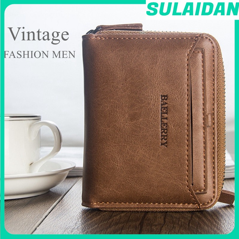 Baellerry Alta Calidad Hombres Carteras De Cuero Monedero Hombre