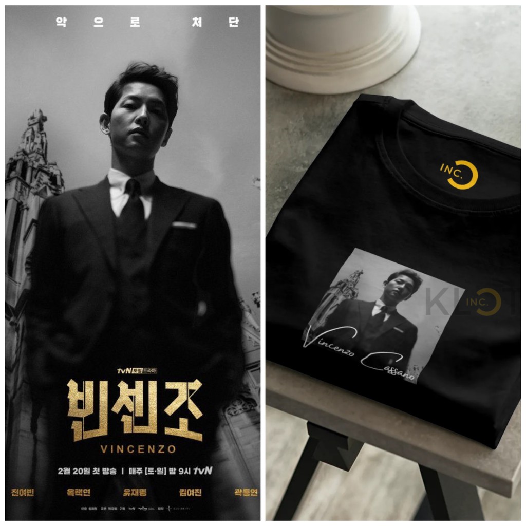 Vincenzo Canci n Joong Ki Algod n Peinado 24s Camiseta Puede