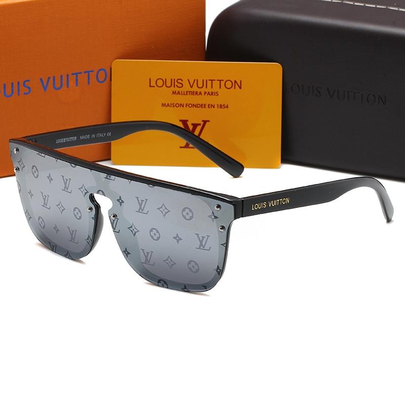 Louis Vuitton 2022 Lentes De Sol Cuadrados Vintage UV400 A La Moda