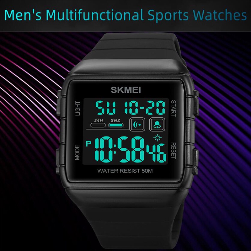 Relojes deportivos LED para hombre, reloj Digital multifuncional