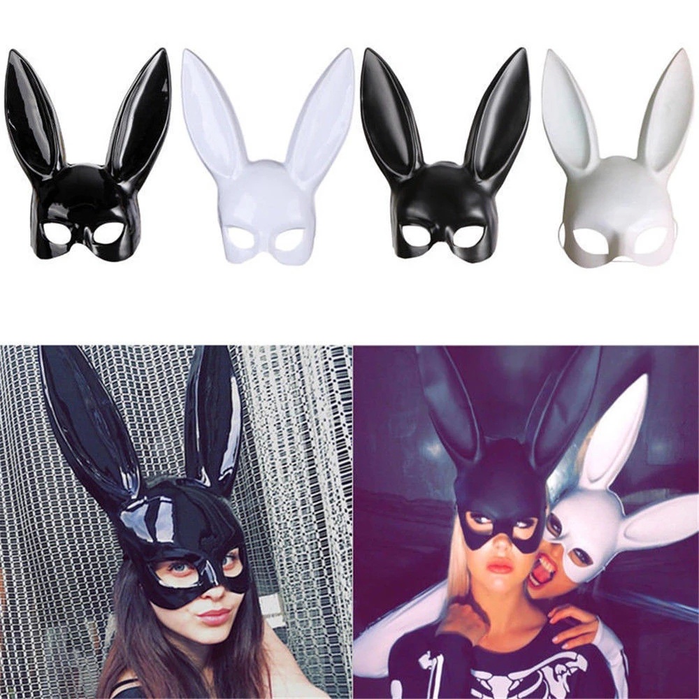 Máscara sexy De Halloween Cosplay Para Mujeres , Fiesta , bar , Discoteca ,  Accesorios De Disfraz , Oreja De Conejo , De Media Cara | Shopee México