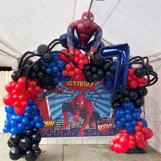 Spiderman Miles Morales - Suministros para fiesta de cumpleaños, kit de  arco de guirnalda de globos de fiesta de Spider Miles Morales, decoraciones  de