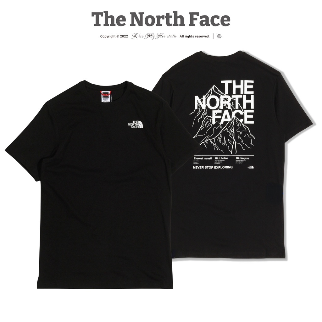 Camiseta The North Face Nueva Estampada De Manga Corta Para Hombre Shopee Mexico