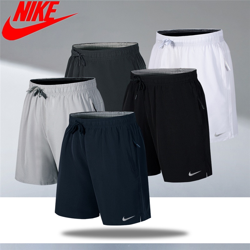 Oversize Pantalones Cortos Para Hombre Nike Running Gym Shorts Elasticos Cintura De Cinco Puntos