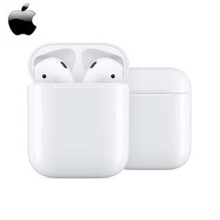 Auriculares Apple Airpods 2°Gen con base de carga inalámbrica.