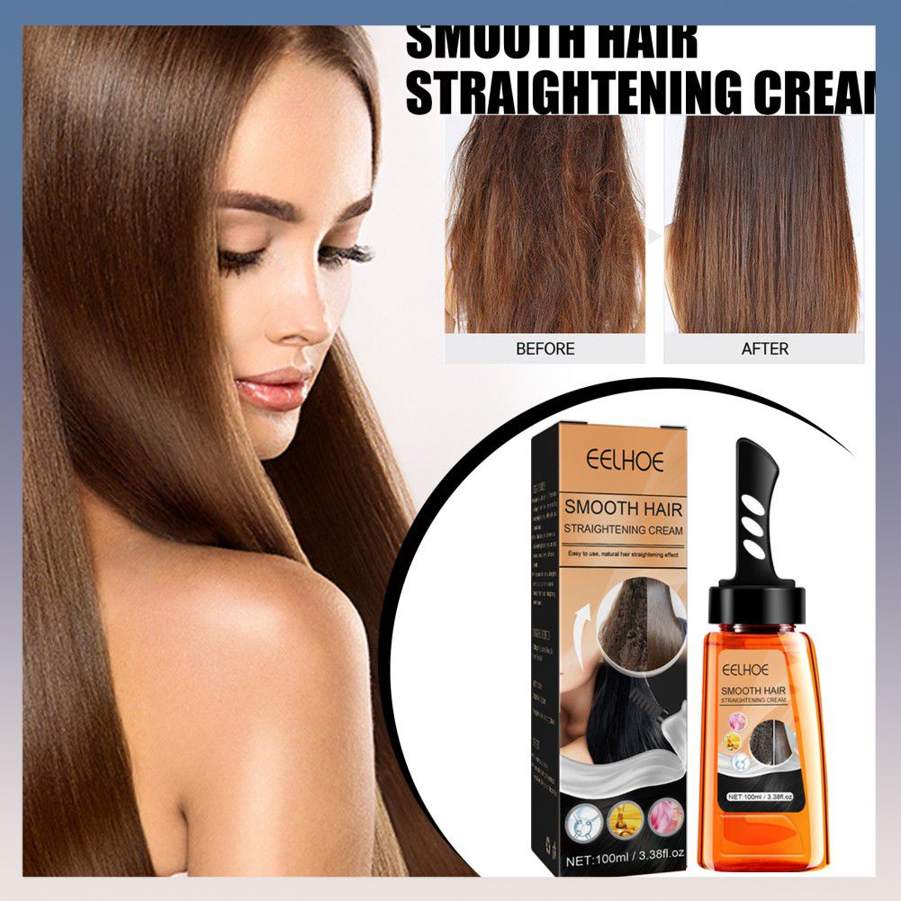 Crema alisadora de cabello con queratina - Crema alisadora para el cabello  - Crema alisadora de queratina para el cabello - Tratamiento dañado más
