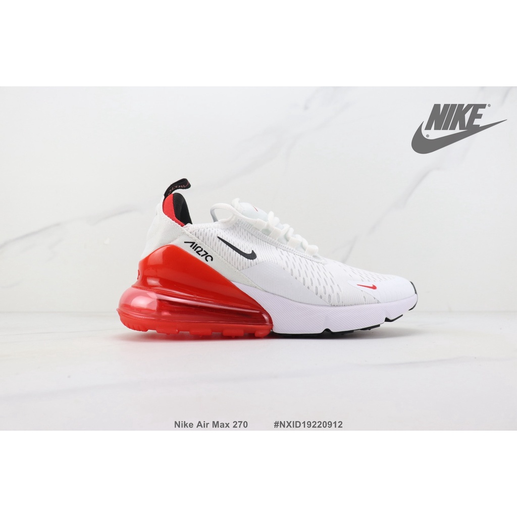 Grey and red nike air max 270 best sale