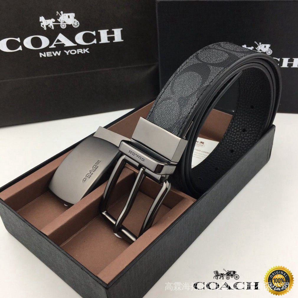 Cinturón Coach de piel para hombre