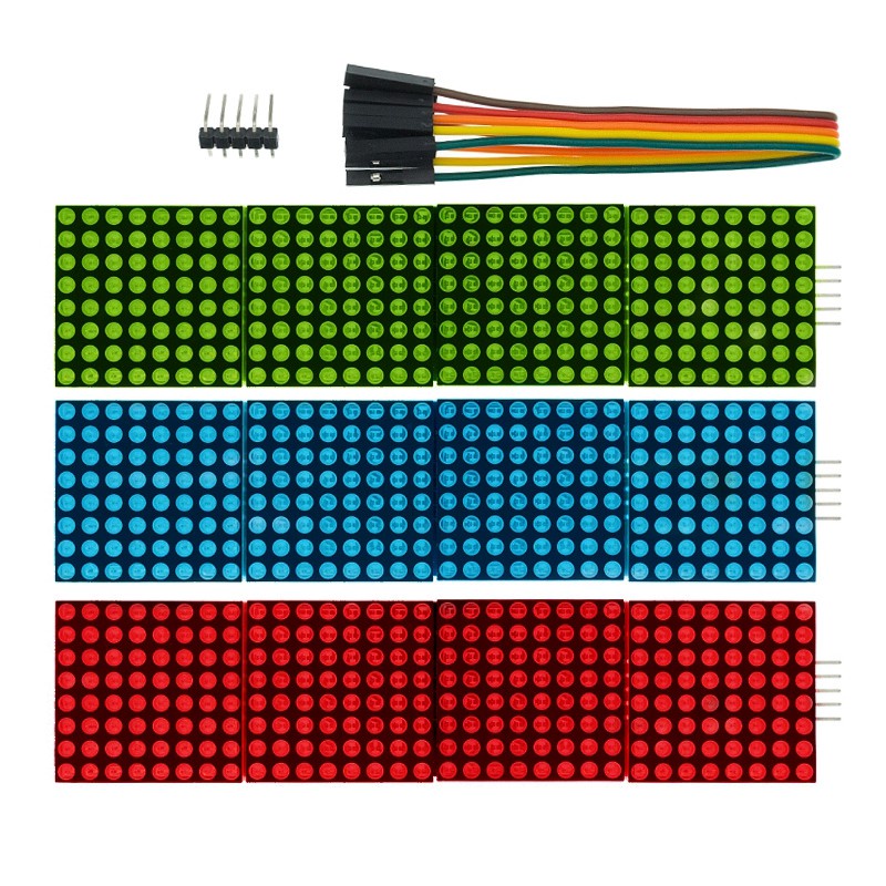 MAX7219 Dot Matrix Módulo Microcontrolador 4 En Una Pantalla Con Línea ...