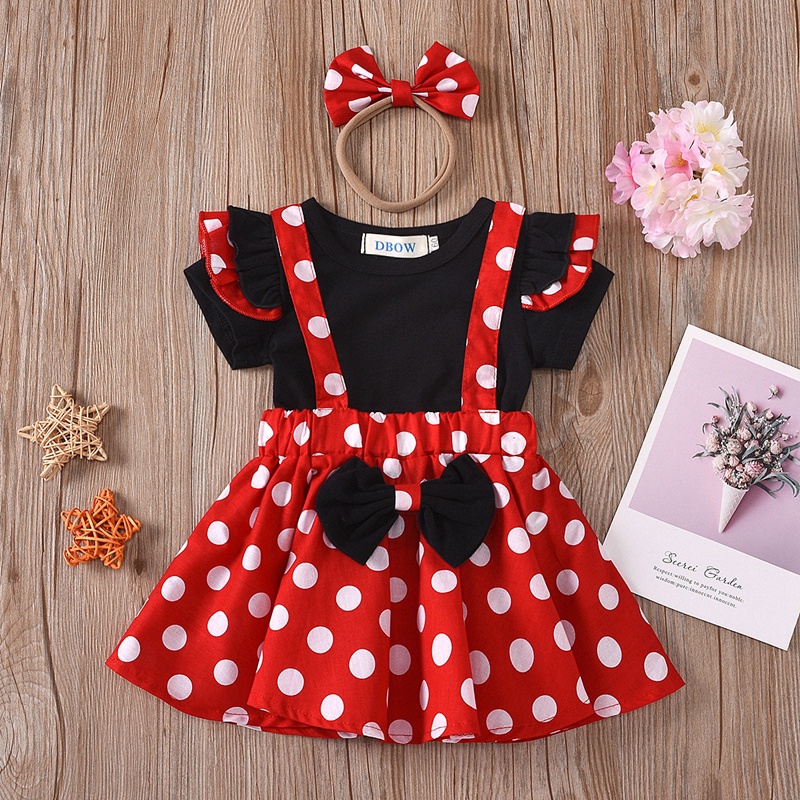 1VWS RPGQ Minnie Mouse Vestidos De Bebé Cumpleaños Juego De Rol Vestido De Niño Ropa Disfraz Para 1-5 Años | Shopee México