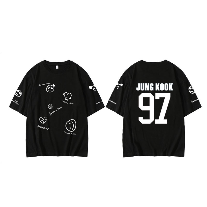 KPOP BTS Camiseta De Algodón PTD ON STAGE Concierto JIMIN JUNGKOOK