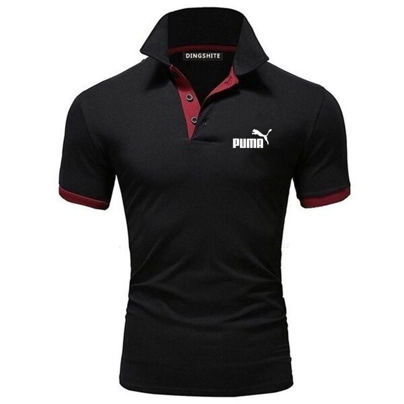 Puma Men s Short Sleeve Polo Shirt T Shirt Summer Business Casual Lapel Golf Polos Tennis Shirt Top