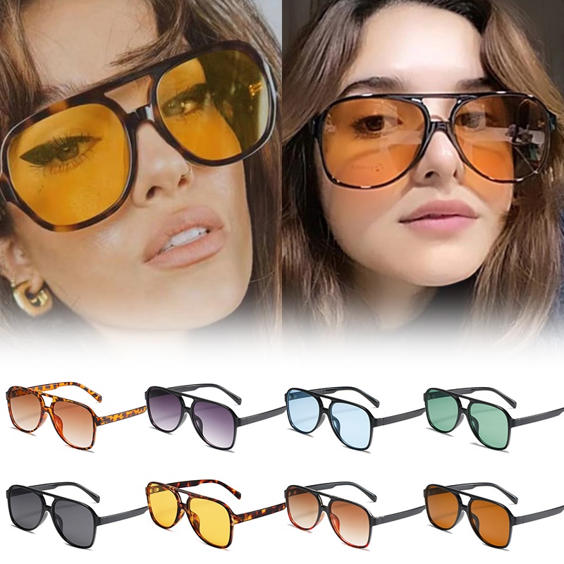 moda mujer vintage aviación estilo gafas de sol mujer color fresco espejo  marca diseño gafas sol oculos sol