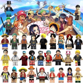 Set One Piece Compatible Lego Monkey Luffy Rey Chopper Zoro