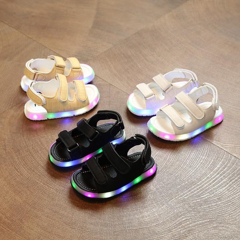 Sandalias con best sale luces led