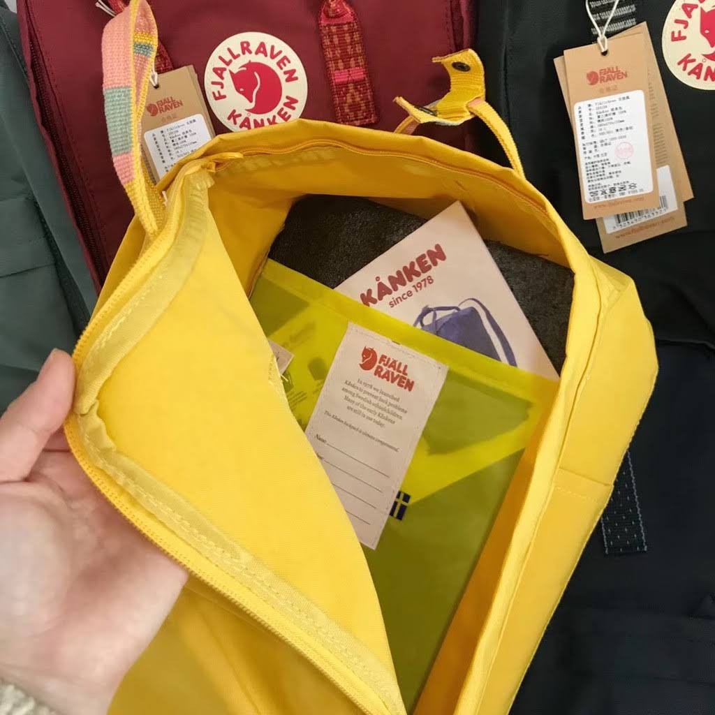 Fjallraven kanken yellow and pink deals