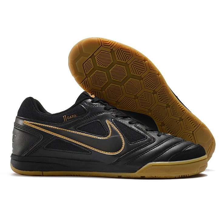 Supreme x SB Gato Edicion Limitada De Zapatos De Futbol Sala De Cuero De Fondo Plano Para Hombres Tamano 39 45