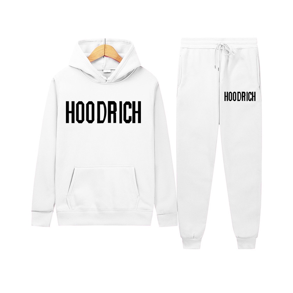 Conjunto De Sudadera Con Capucha Para Hombres Traje De Impresion De Letras HOODRICH Casual Sports De 2 Piezas Shopee Mexico