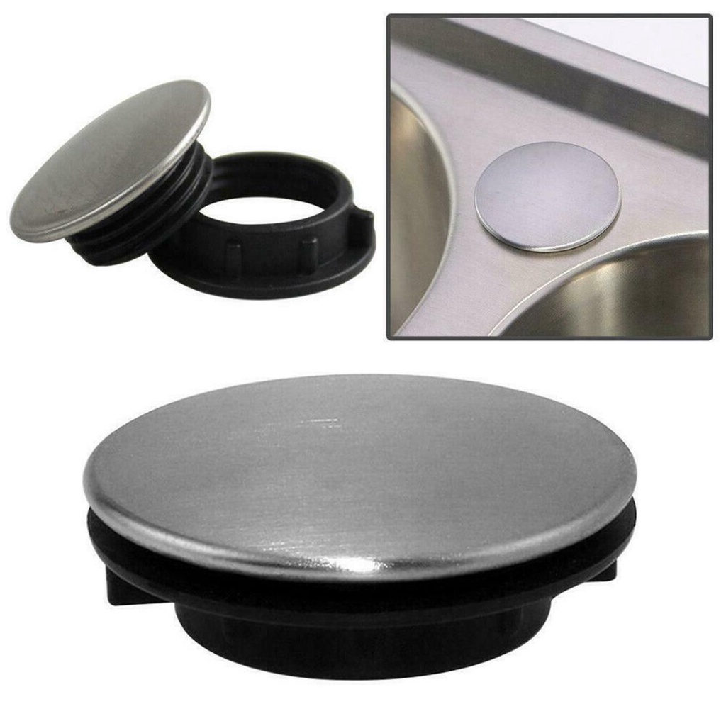 Plata De Acero Inoxidable Fregadero De La Cocina Del Grifo Agujero Tapa ...