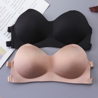 Brasier Strapless Sin Varilla Sin Espalda Adherible Push Up