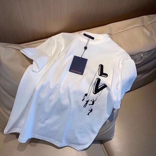 Nueva Moda Manga Corta Impreso Louis Vuitton Camisetas Hombres