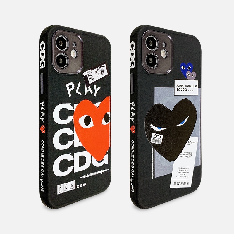 Comme des garcons shop iphone x case letra