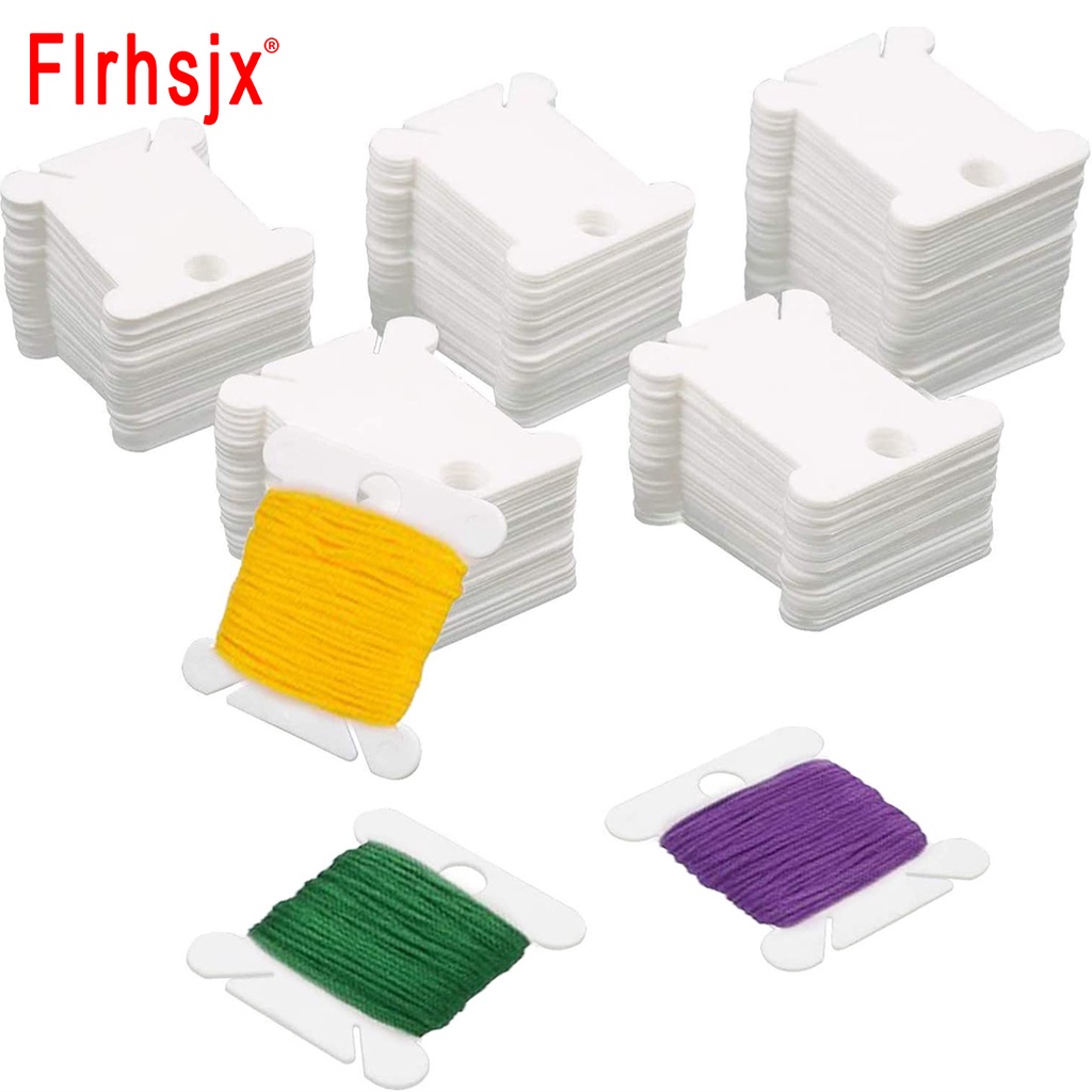 360 Pcs Plastic Bobbins for Embroidery Floss | White Embroidery Floss Organizer, Embroidery Thread Organizer for Cross Stitch Organizer | Cotton Embr