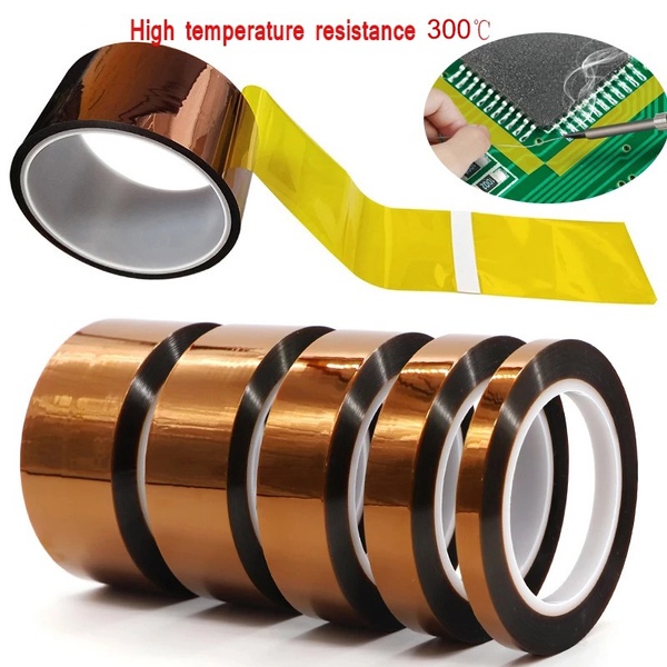 12] cinta kapton marrón resistente a altas temperaturas poliimida para