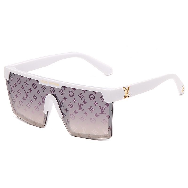 Louis Vuitton 2022 Lentes De Sol Cuadrados Vintage UV400 A La Moda