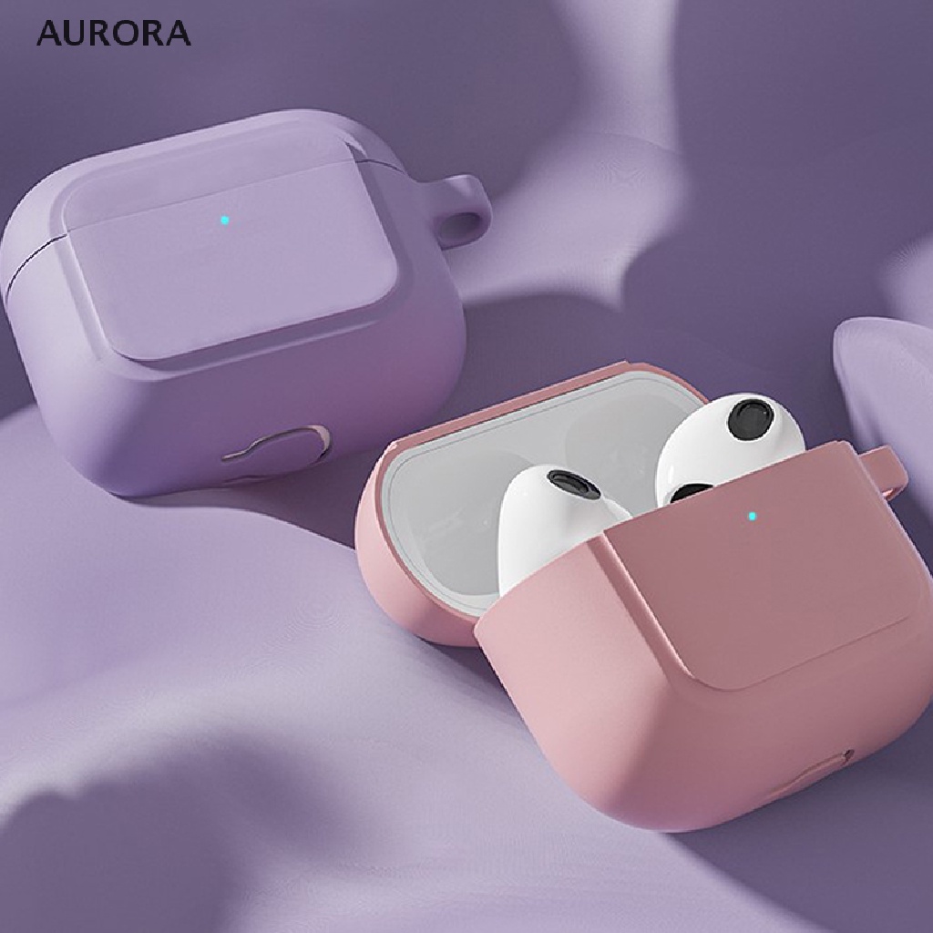 AURORA Newest Case for Airpods 3 Soft Silicone Cases Antifall Earpods