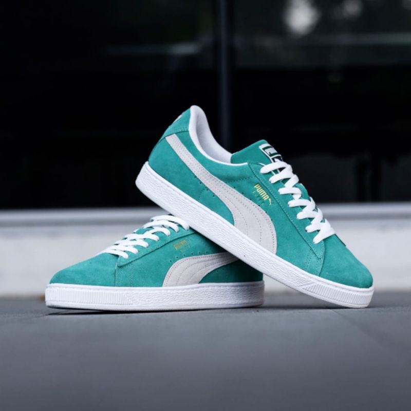 Puma Suede verde blanco Original hombres zapatillas de deporte zapatos Shopee Mexico