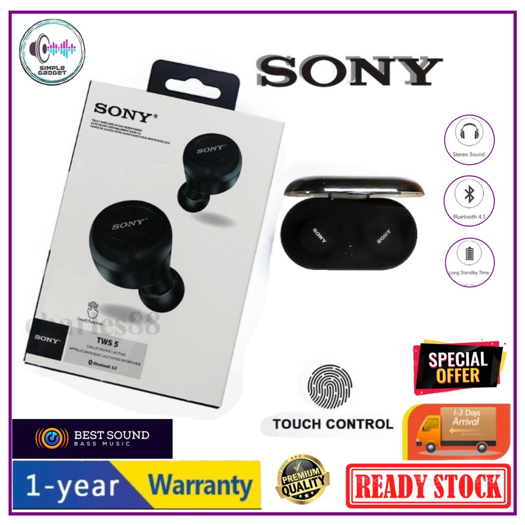 Auriculares inalámbricos originales de Sony, Bluetooth 5.0 con