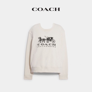 COACH Suéter De Cuello Redondo Con Patrón De Carro Para Hombre Y Mujer |  Shopee México