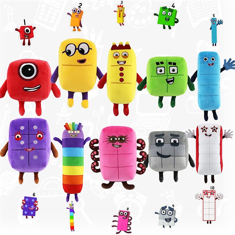 Numberblocks Juguete De Peluche De Dibujos Animados Números