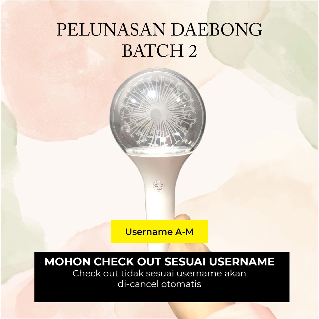 Pago De Daebong Lote 2 (Nombre De Usuario A-M) | Shopee México