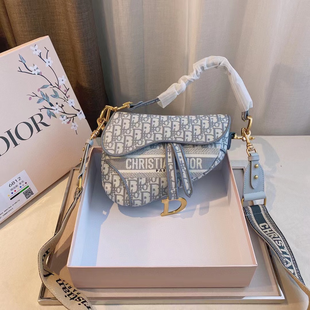Caja] Dior Saddle Bag Bolso De Retro Hombro Crossbody | Shopee México